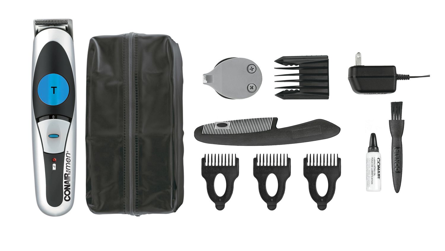 CONAIR FOR MEN 11 PC RECHARGEABLE BEARD AND MUSTACHE TRIMMER GROOMING