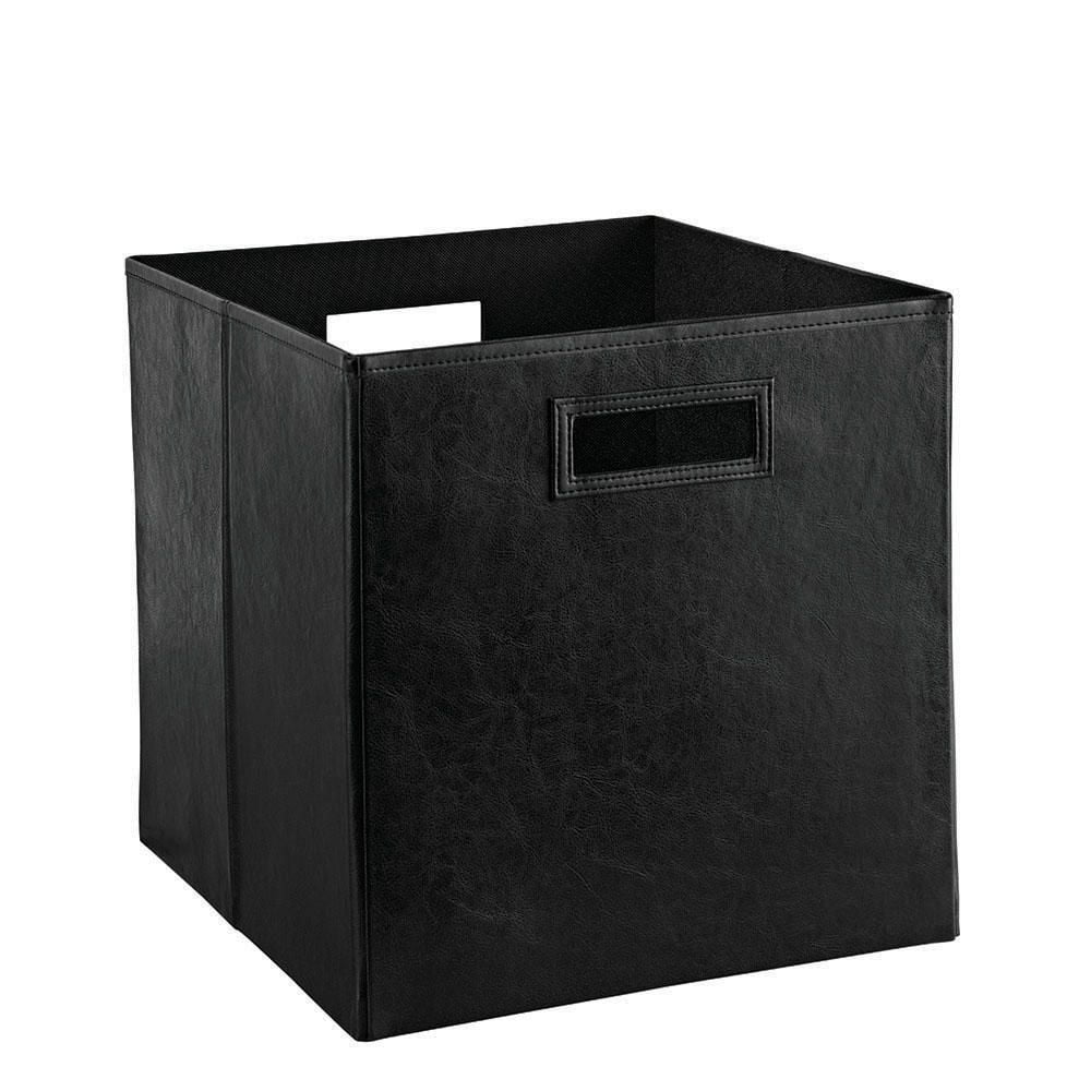 ClosetMaid Faux Leather Bin Black Walmart Canada