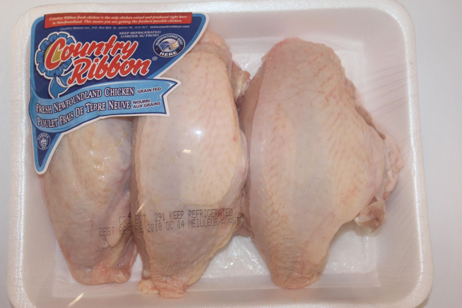 Poitrines de poulet frais Country Ribbon, Format écono, 0.94 - 1.24 KG