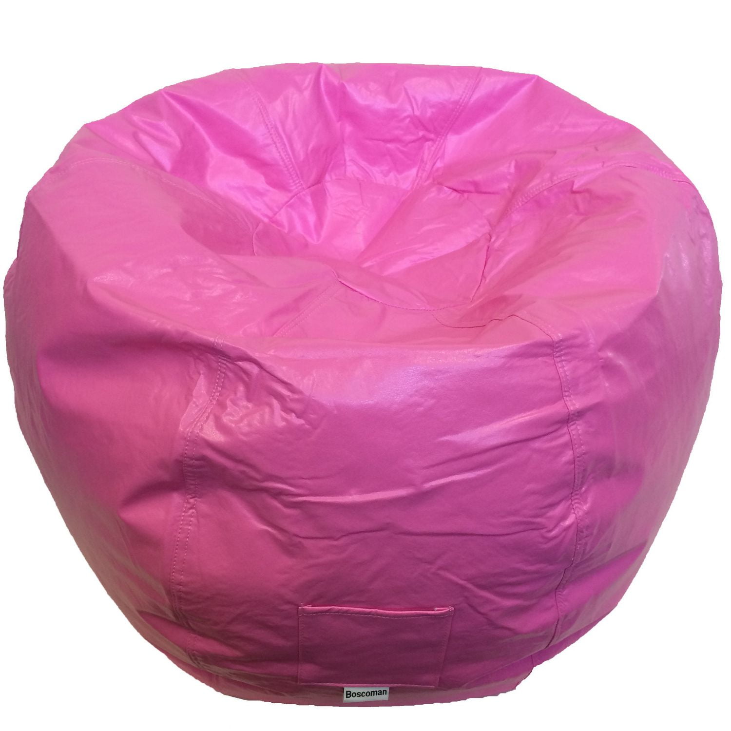 Boscoman Adult Round Vinyl Beanbag Chair Walmart Canada