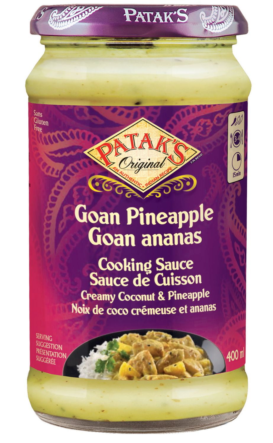 Patak's Goan Creamy Coconut & Pineapple Cooking Sauce Walmart Canada