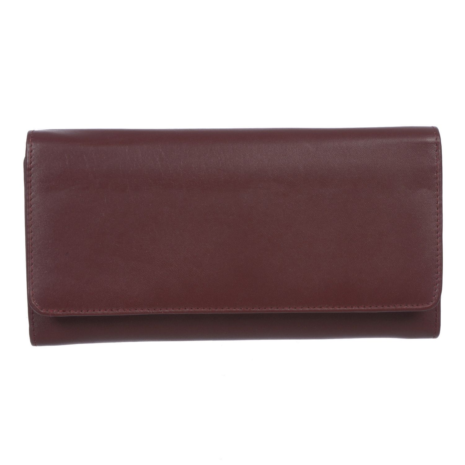 Club Rochelier Ladies' Leather Clutch Wallet with Checkbook Holder ...