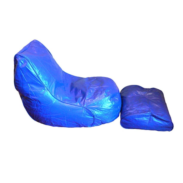 Vinyl Bean bag Lounger with Footrest Walmart.ca