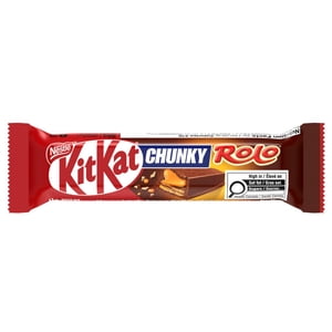 KITKAT CHUNKY Rolo, Crispy Wafers & Creamy Caramel in a Chocolatey Coating, Wafer Bar