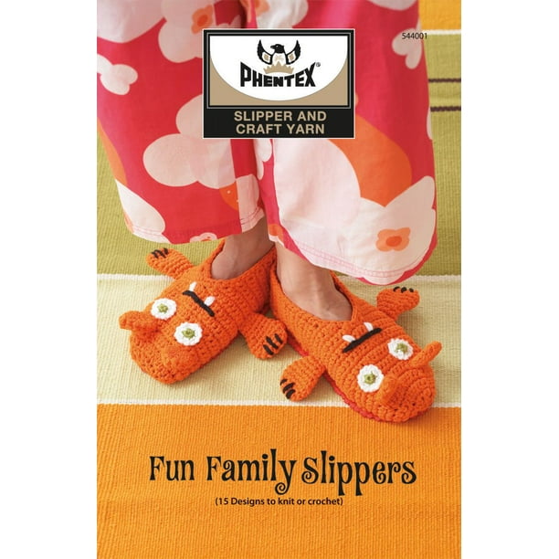 Livre de Patron No. 544001 Fun Family Slippers