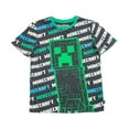 thumbnail image 1 of T-shirt à manches courtes Minecraft Creeper pour garçon, 1 of 3