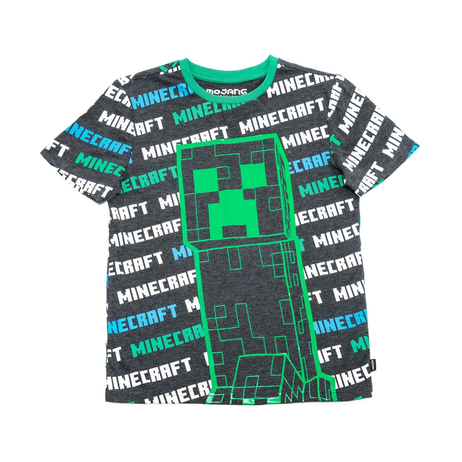 Minecraft-print polo shirt
