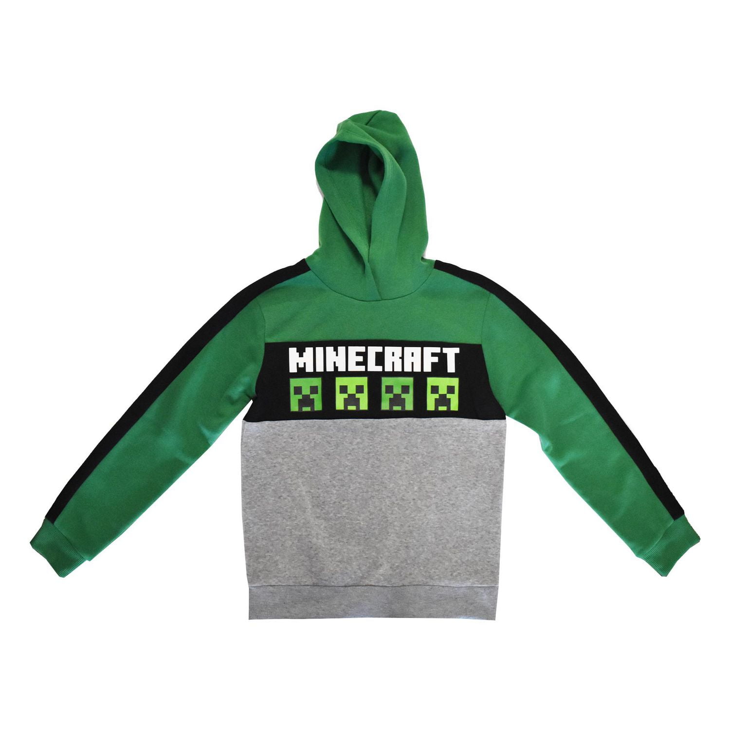 Boys Minecraft Four Creepers Long Sleeve Hoodie