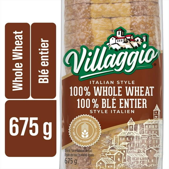 Pain 100 % blé entier tranché épais de style italien Villaggio®