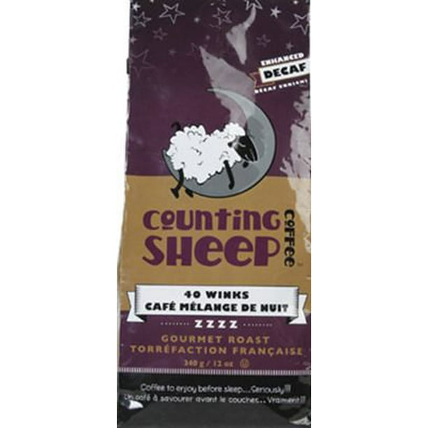 Café moulu mélange de nuit de Counting Sheep Coffee 360 g