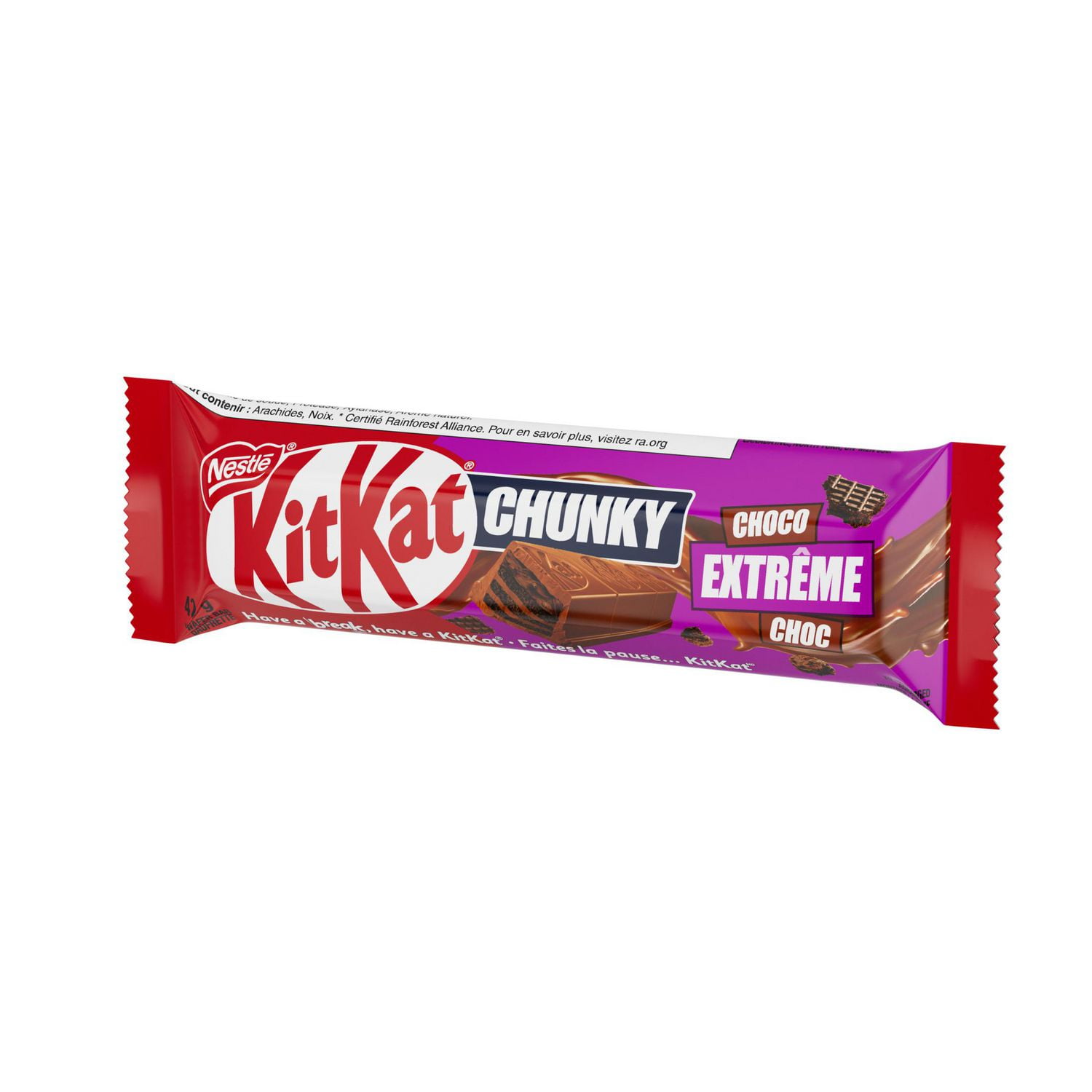 Chunky Extreme Choc, Crispy Wafers, Chocolatey Filling And Crunchy Pieces Covered in A Chocolatey Coating, Made With 100% Sustainably Sourced Cocoa, Wafer Bar