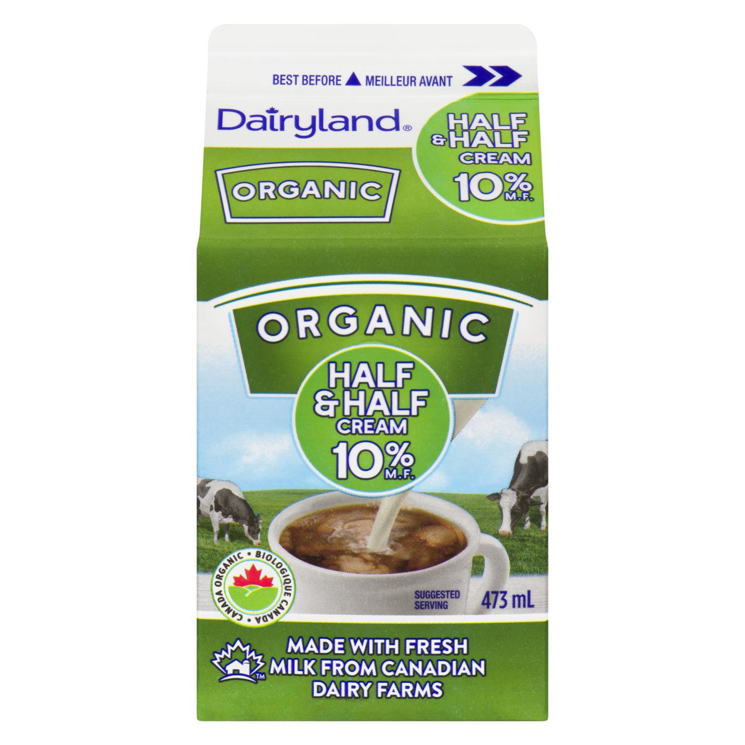 Dairyland 10 Half Half Organic Cream Walmart Canada