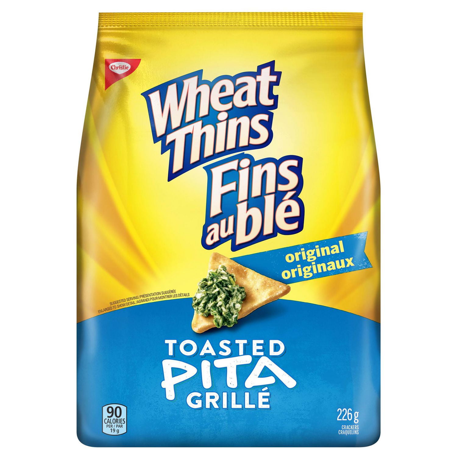 WHEAT THINS Toasted Pita Original Crackers 226 G Walmart Canada