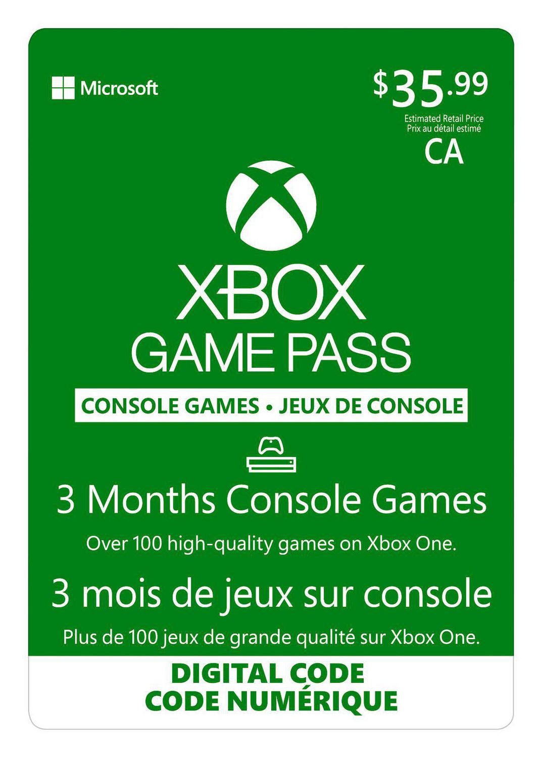 xbox live game pass code
