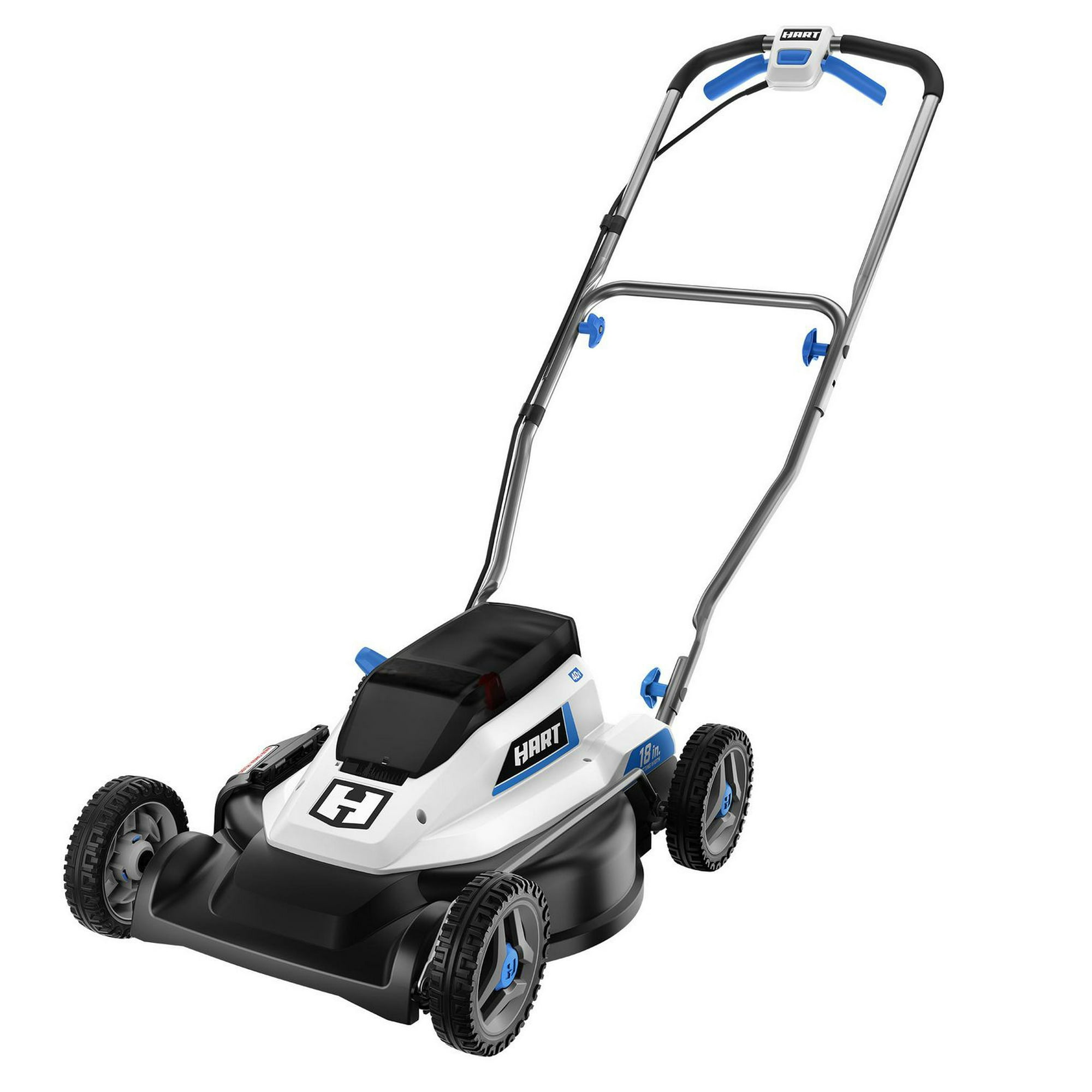 Basics 14-Inch 4-Blade Push Reel Lawn Mower, Blue : :  Patio, Lawn & Garden