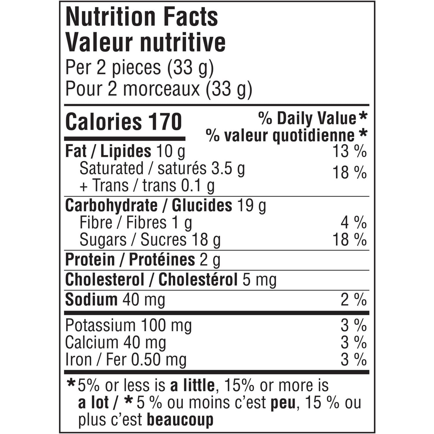 2-Piece Bar, Smooth Caramel & Crunchy Pecans Draped In Rich Chocolate, Prepared In Canada, Gluten-Free, 100% Sustainably Sourced Cocoa, Natural Flavours, Stocking Stuffer 33 g, 33 g