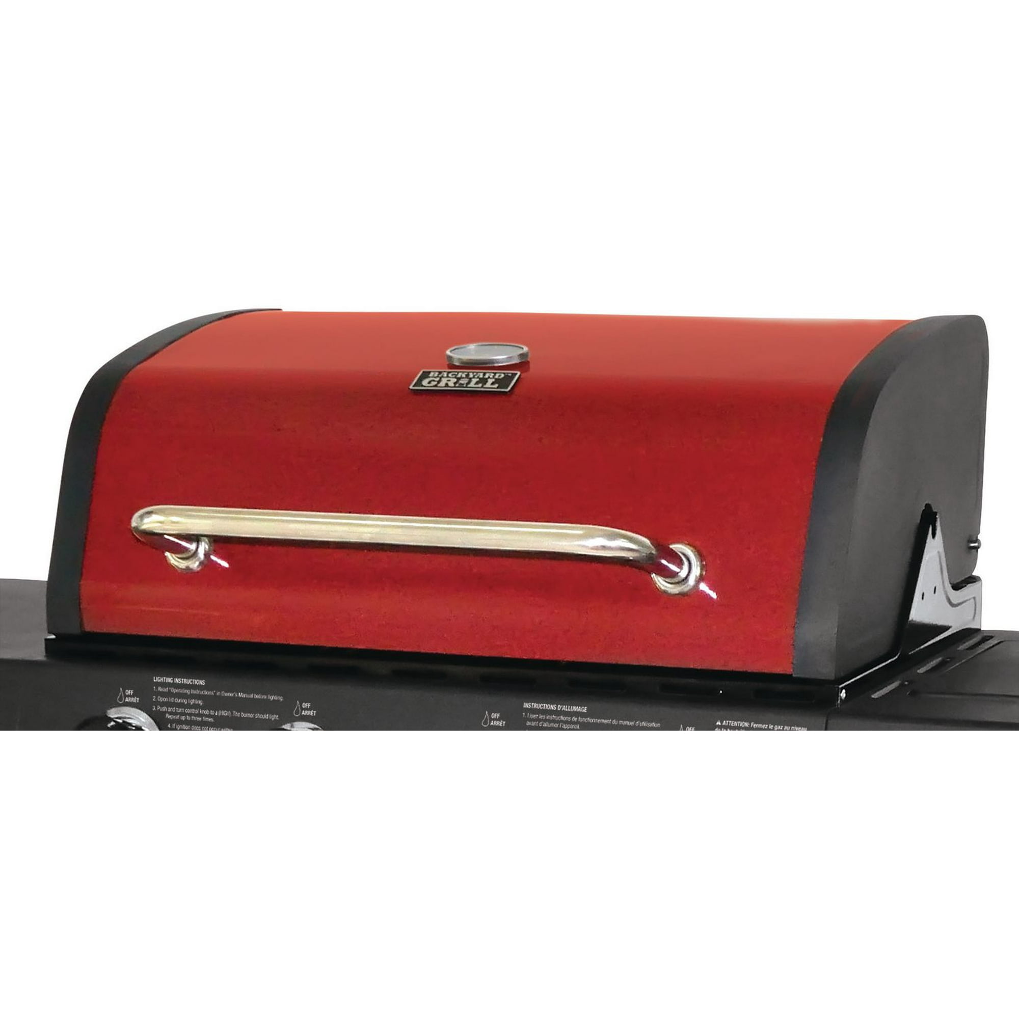 Backyard Grill Red Lid 4 Burner Gas Grill BBQ - GBC1646WRBD-C