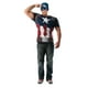 Costume de Captain America T-shirt pour adultes de Marvel – image 1 sur 2