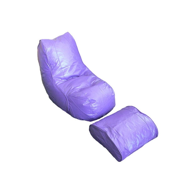 Vinyl Bean bag Lounger with Footrest Walmart.ca