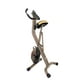 Vélo stationnaire vertical repliable doré à résistance magnétique et capacité de 400 lb 500 XLS d'Exerpeutic – image 5 sur 9