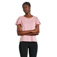 thumbnail image 1 of George Women's Eyelet Flutter Sleeve Top, 1 of 6