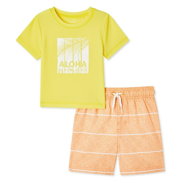 Toddler Boys' Rash Guard and Short 2Piece Set Walmart.ca