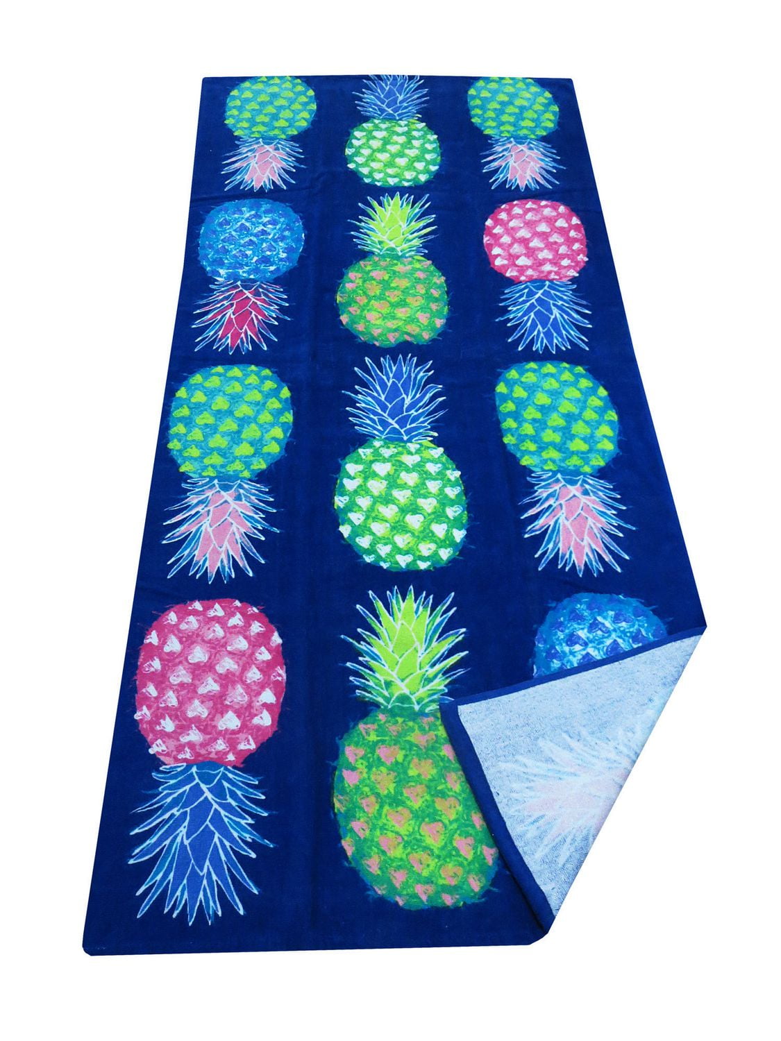 MAINSTAYS Pineapple Blue Printed Beach Towel Walmart Canada