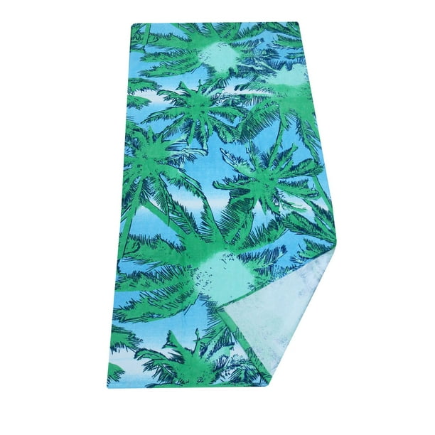 Mainstays Palm Green Printed Beach Towel Walmart.ca