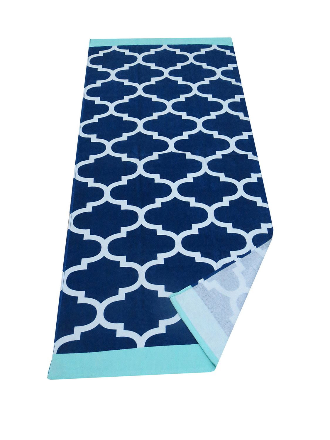 Mainstays Geo Blue Printed Beach Towel Walmart Canada