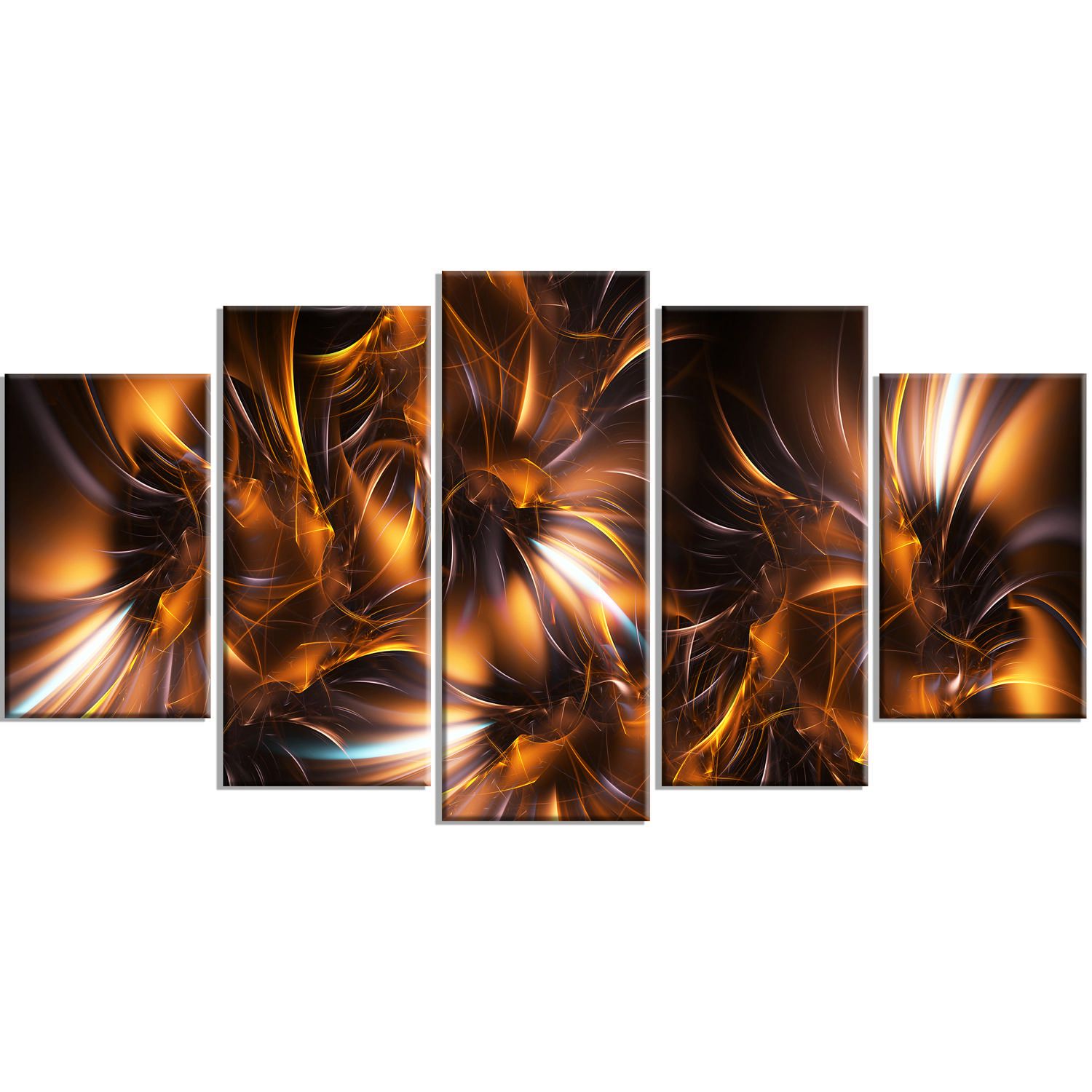 Design Art Silver And Gold Stars Canvas Wall Art Walmart Canada