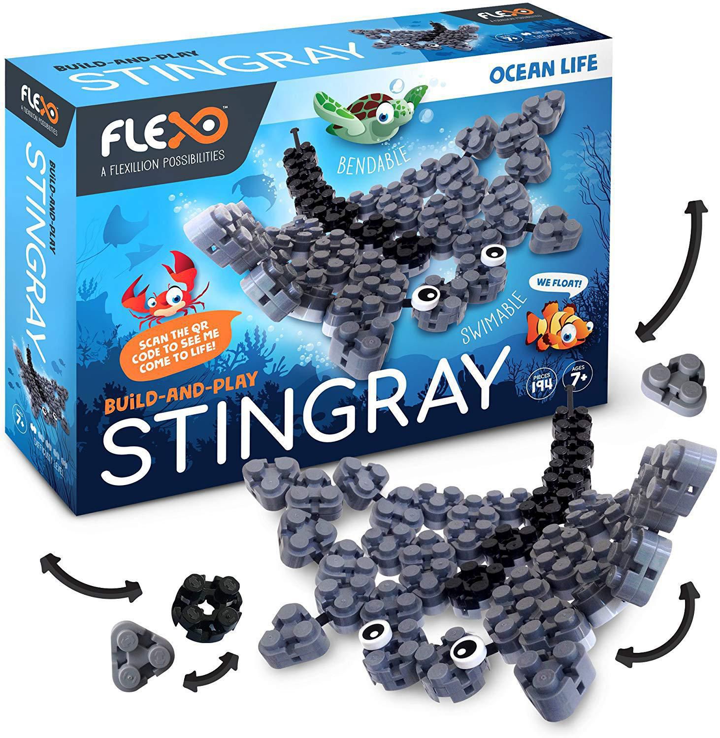 Flexo Ocean Life Stingray Building and Construction Toy - Walmart.ca