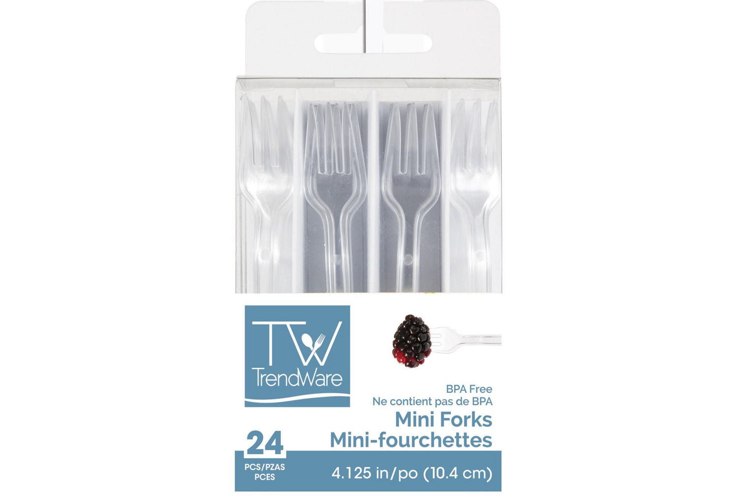 Creative Converting Trendware Clear Mini Forks Walmart Canada