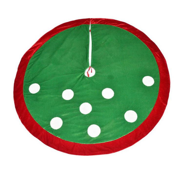 48" Green Tree Skirt with Polka Dots Walmart Canada