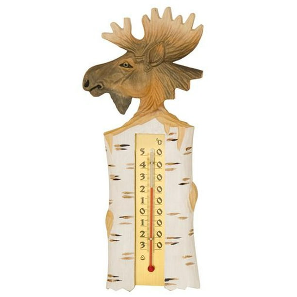 Thermomètre analogique en bois incurvé de Bios