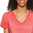 thumbnail image 4 of No Boundaries Women's Boxy V-Neckline Tee, 4 of 6