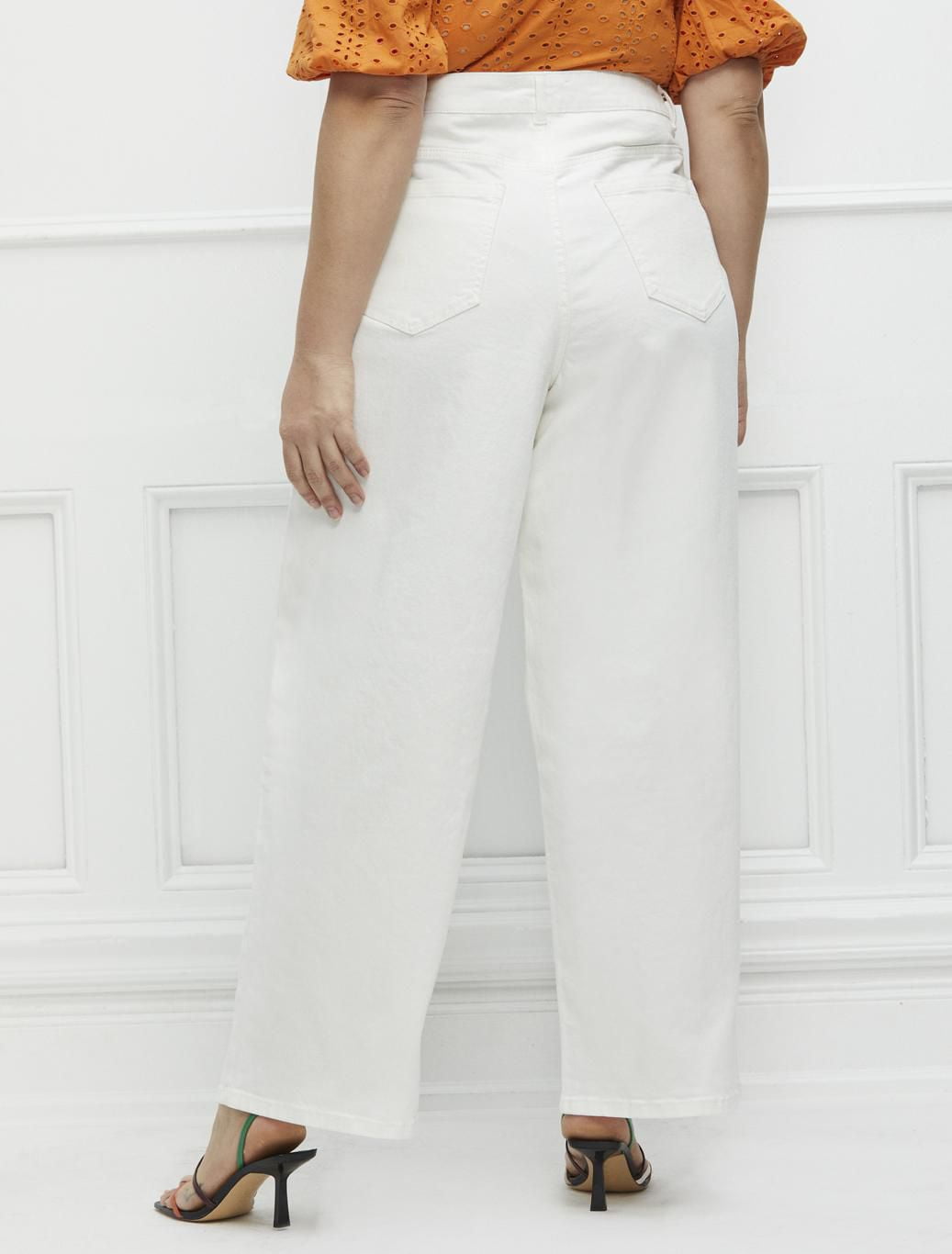 ELOQUII Elements Women's Plus Size Wide Leg Jean