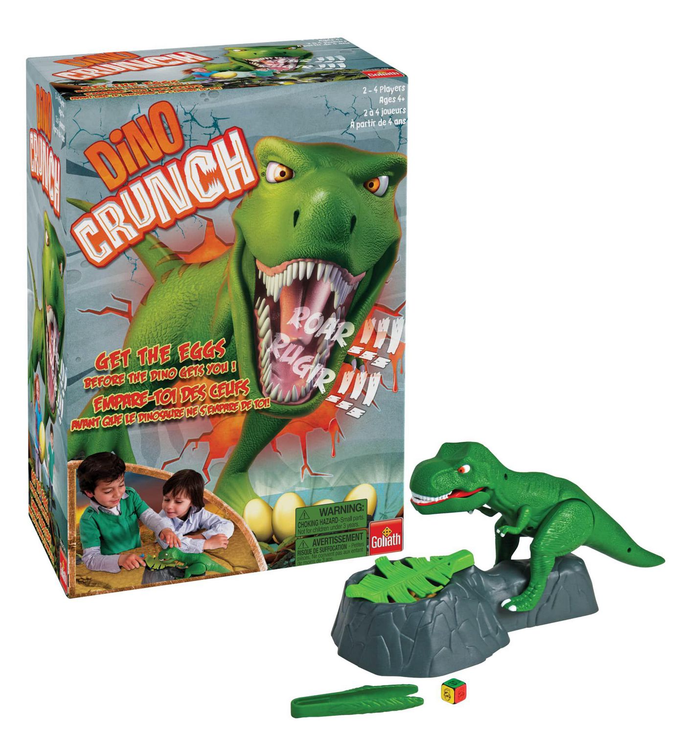 Goliath Dino Crunch Game-Get the Eggs Before the Dino Gets You- Children's  Game