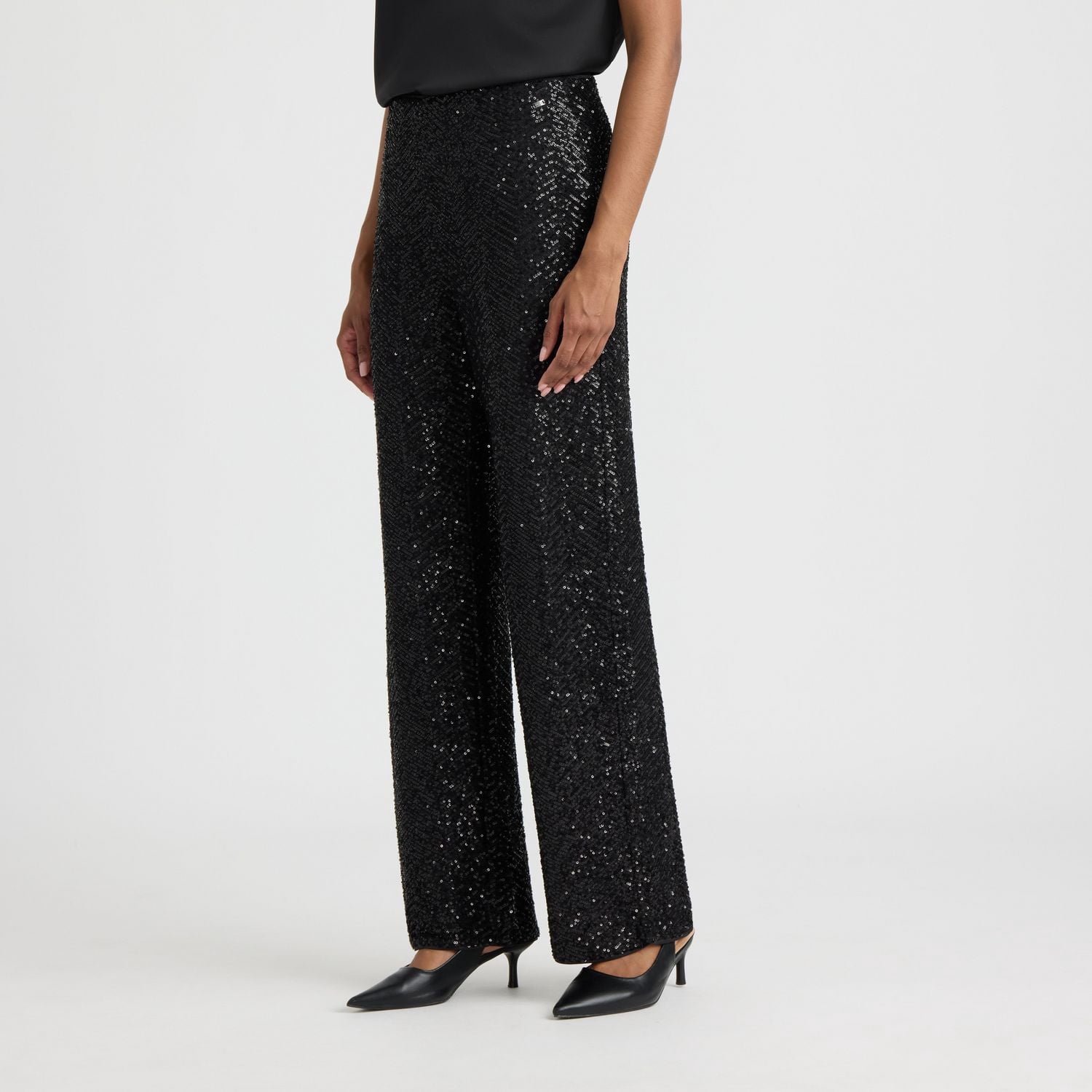 Mexx Women’s Sequin Straight Leg Pant