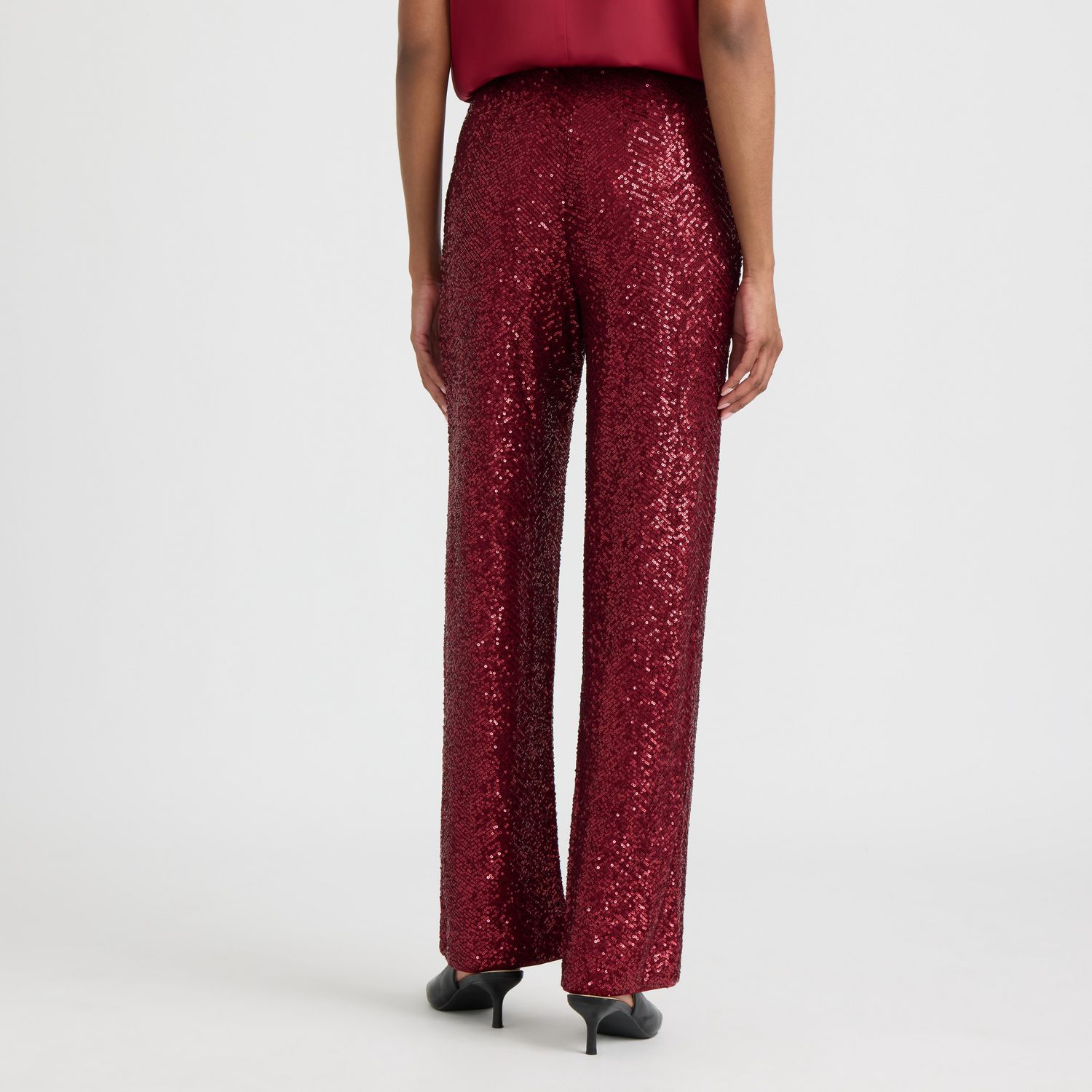 Pantalon droit à paillettes pour femme Mexx
