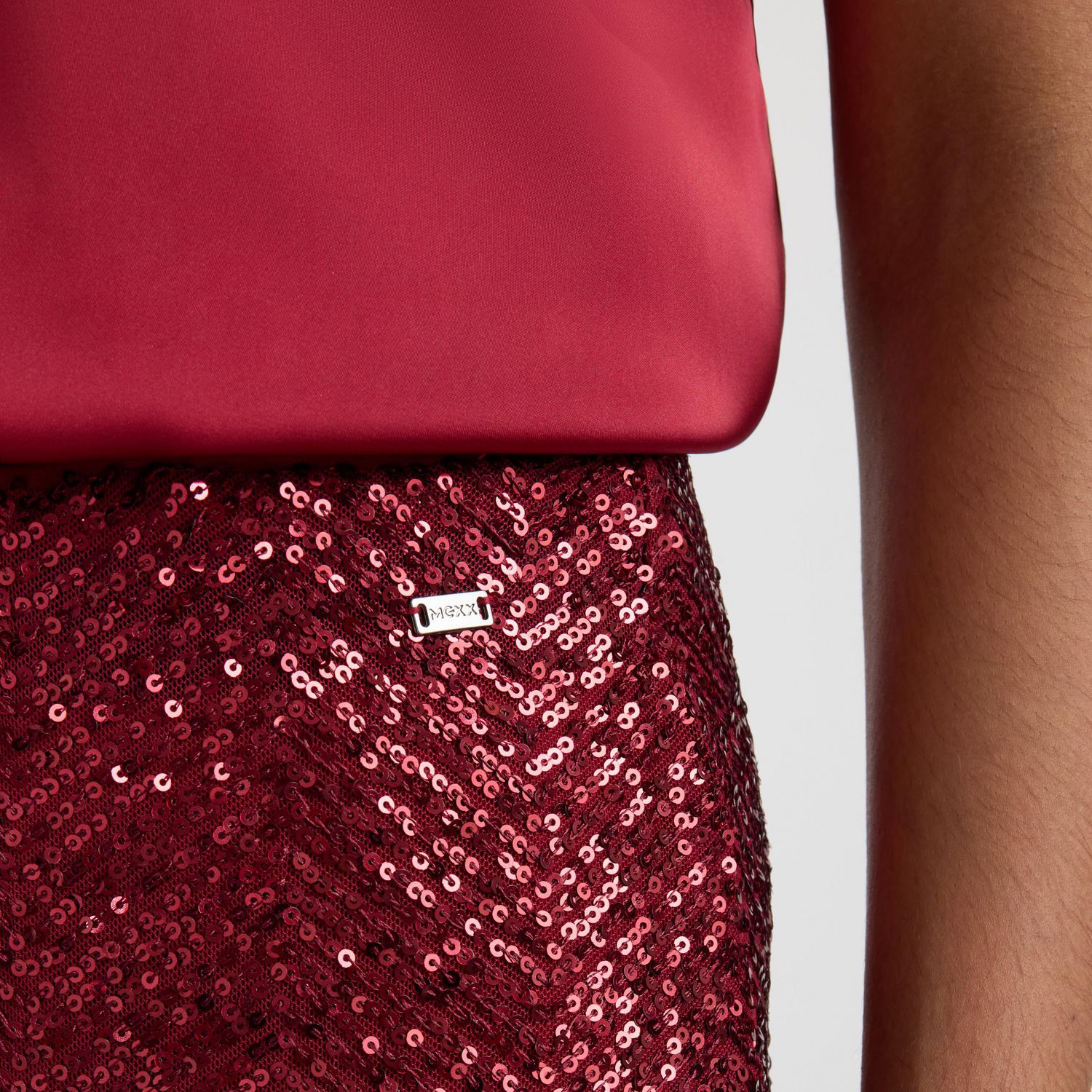 Pantalon droit à paillettes pour femme Mexx