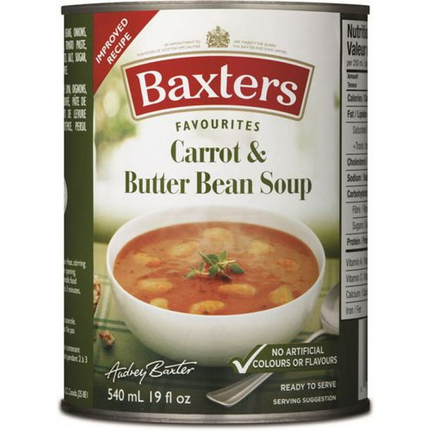 Soupe à carottes et fèves de lima Baxters Préférées 540 ml