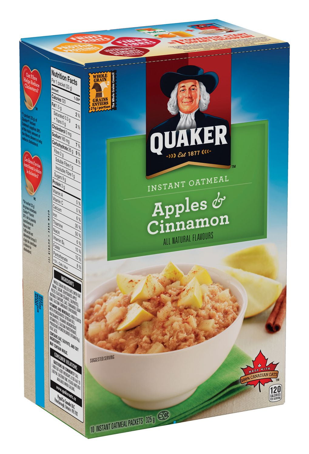 Quaker Low Sugar Apple Cinnamon Oatmeal Nutrition Facts Besto Blog