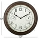 Westclox Horloge Murale Intérieure / Extérieure de 12 Po, en Bronze avec Température et Humidité - Modèle No 33027CN Horloge météo de 12" – image 4 sur 5