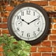 Westclox Horloge Murale Intérieure / Extérieure de 12 Po, en Bronze avec Température et Humidité - Modèle No 33027CN Horloge météo de 12" – image 5 sur 5