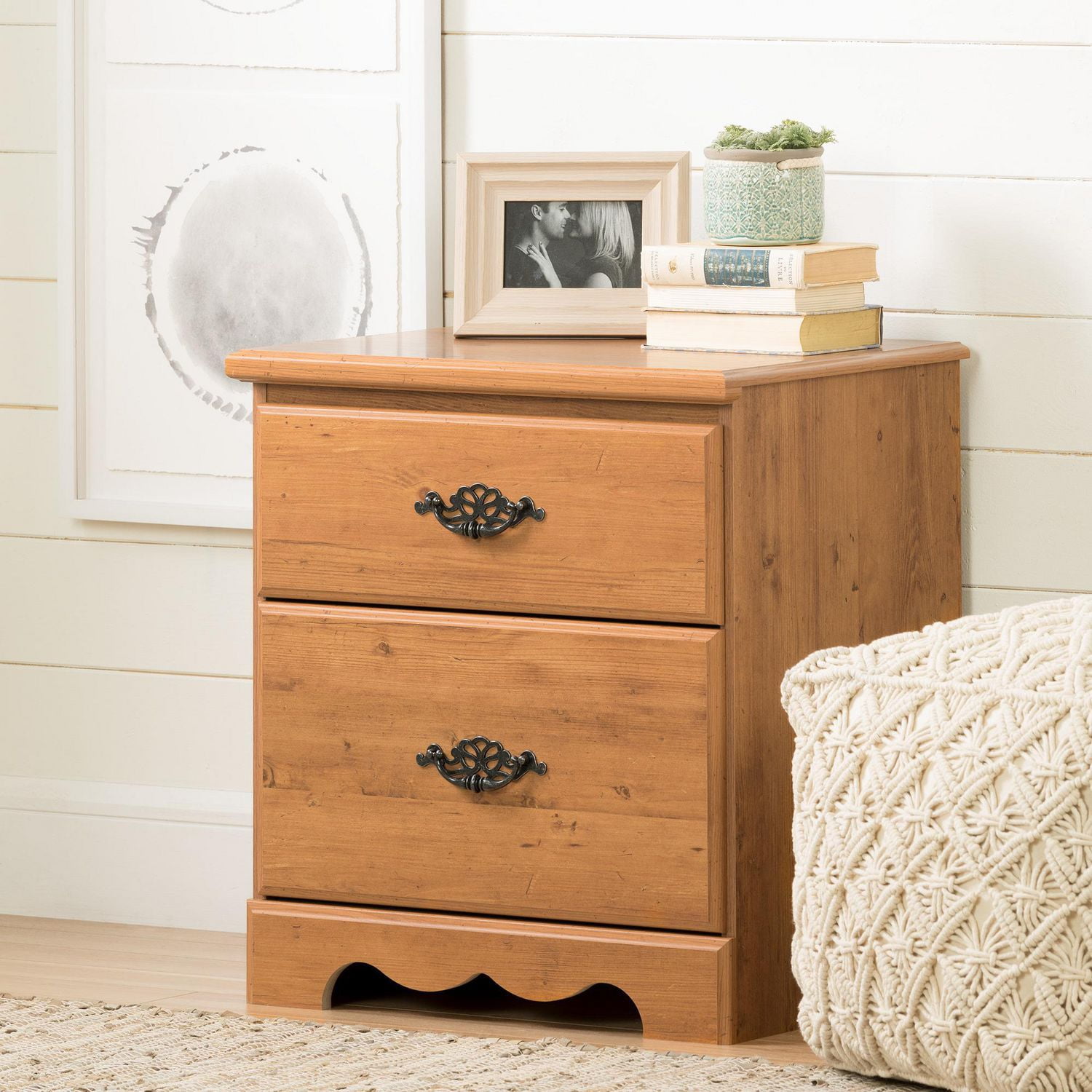 South Shore Prairie 2 Drawer Nightstand Walmart Canada