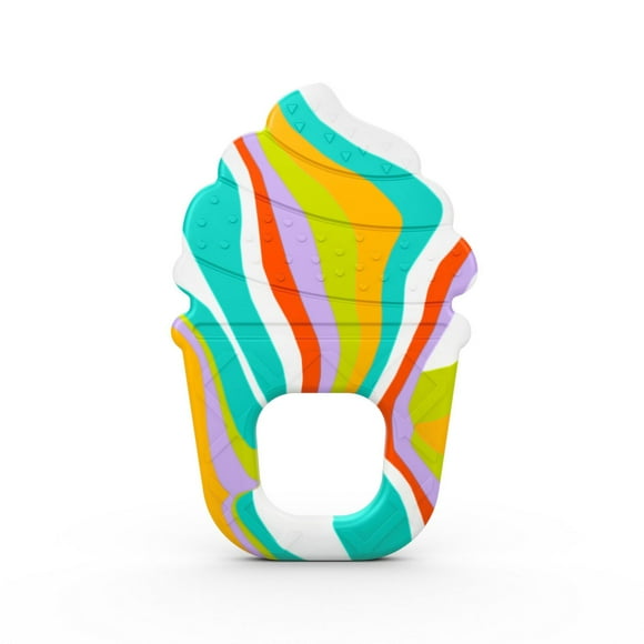 Bright Starts Soothing Soft Serve Silicone Teether, 3+ months