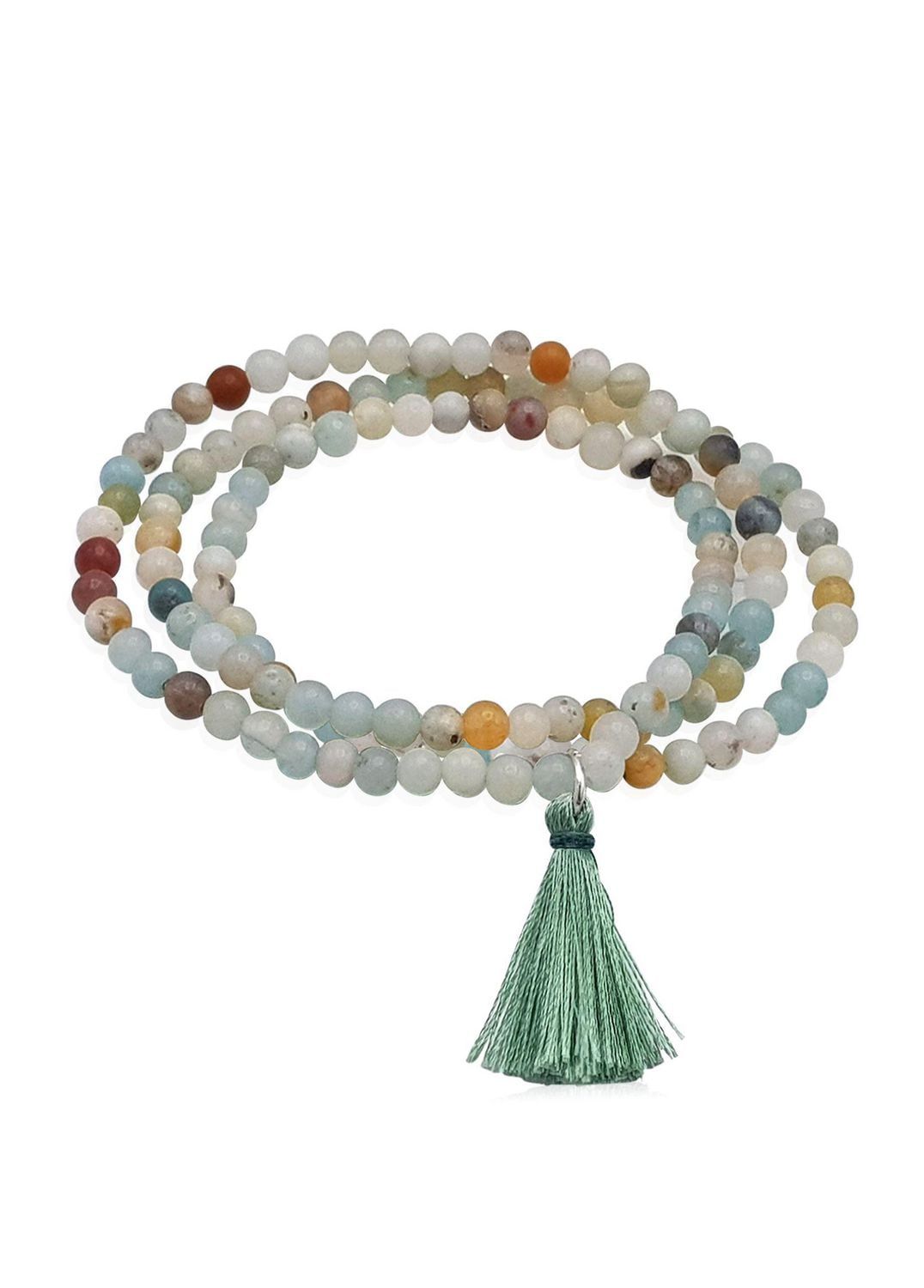Luxury Designs triple bracelet de amazonite enrouler