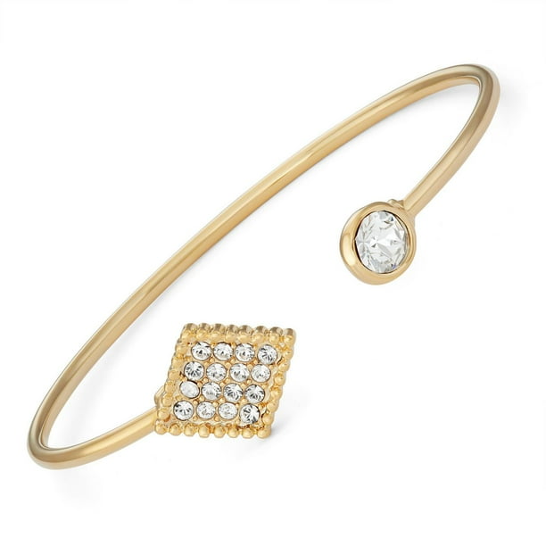 Bracelet Femme Quintessential Plaqué Or Jaune 14K Cristal Jaune