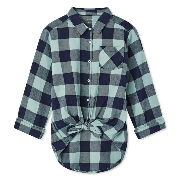 George Girls' Flannel Shirt - Walmart.ca