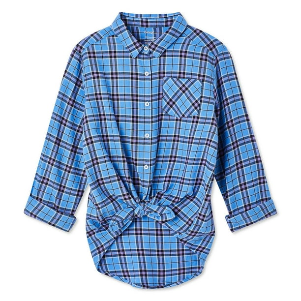 George Girls' Flannel Shirt - Walmart.ca